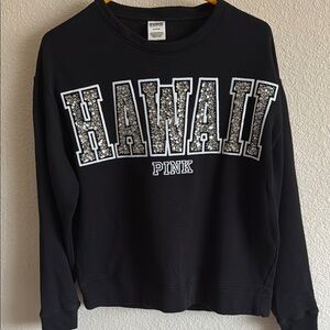 PINK Victoria's Secret Black Crew Neck Sweater
